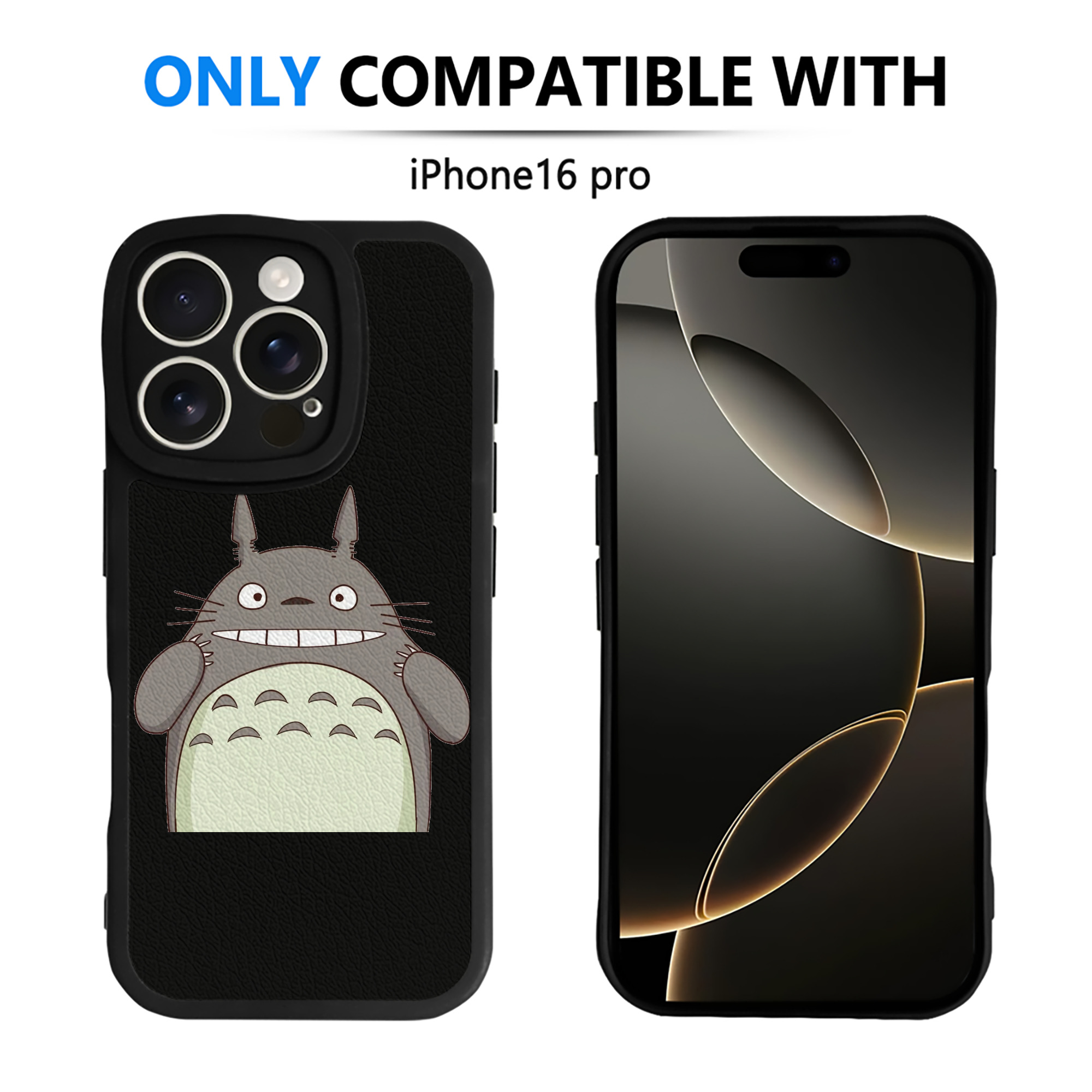 （画像用） となりのトトロ 草壁メイ 草壁サツキ My Neighbor Totoro Satsuki Kusakabe Mei Kusakabe 【iPhone 16シリーズ対応】シリコンスマホケース（レザー調） 材質：シリコン